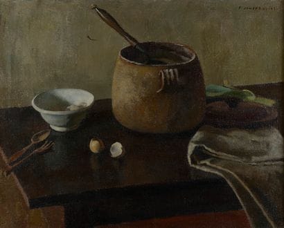 Pierre JOUFFROY (1912-2000).
La table.
Huile...