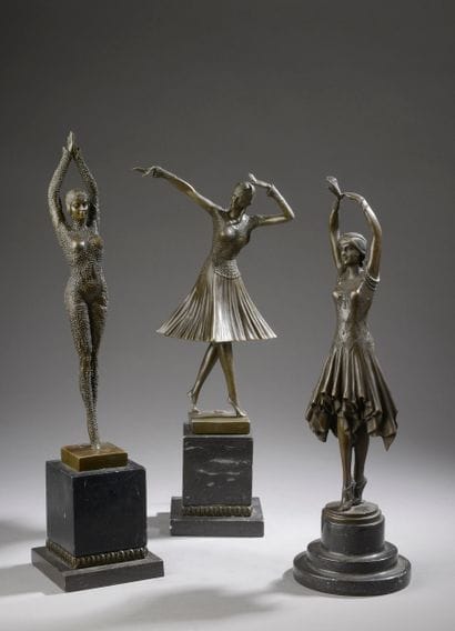 Demetre CHIPARUS (1886-1947), d'après. 

Ensemble...