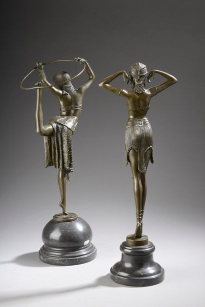 Demetre CHIPARUS (1886-1947), d'après.
Ensemble...