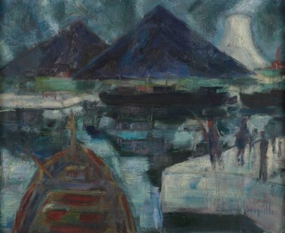 Robert BOUQUILLON (1923-2013). 
Les terrils....
