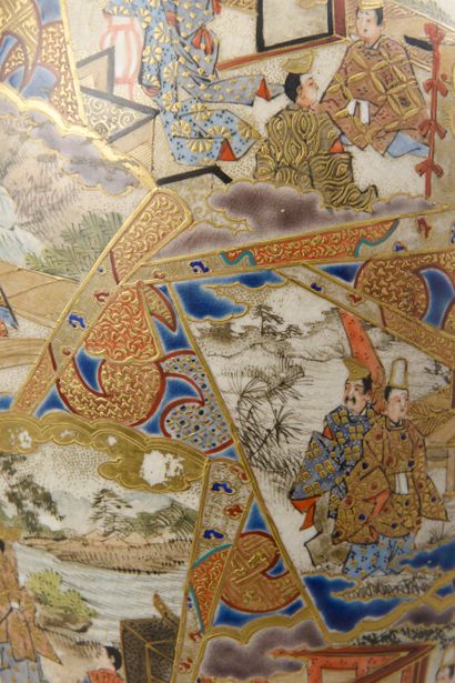 JAPAN, Satsuma - XXth century. 
Earthenware...