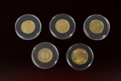 Coffret L'Or de France, composé de nouvelles...