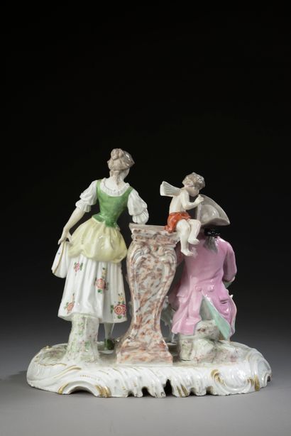 Dans le goût de MEISSEN.

Scène galante.

Groupe...