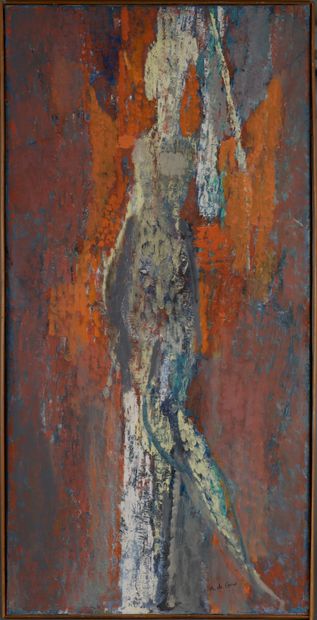 Anita de CARO (1909-1998).
Nu féminin debout....