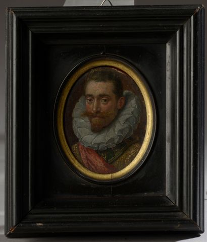 Ecole HOLANDAISE vers 1610
Portrait d'homme...