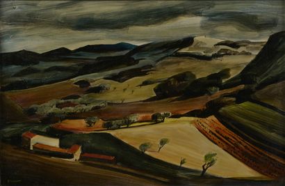 Max PAPART (1911-1994). 

Paysage vallonné....