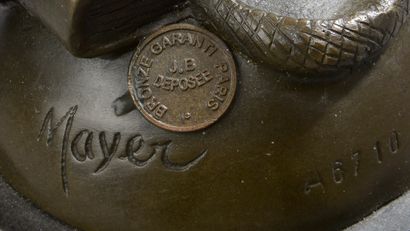 Ensemble de deux épreuves en bronze, comprenant...
