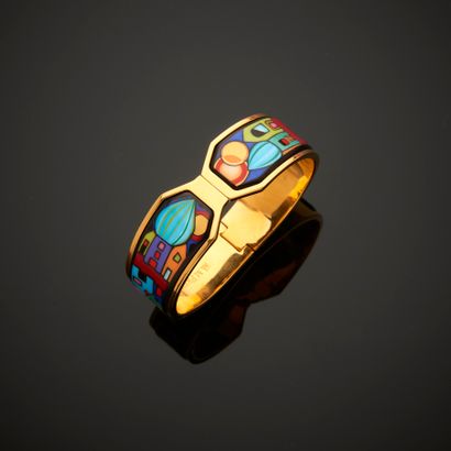 FREY WILLE. 
Bracelet jonc articulé en métal...