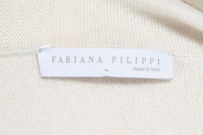 FABIANA FILIPPI.
Gilet en cachemire ivoire,...