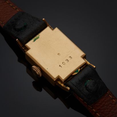 LANCO.
Montre bracelet en or jaune 18k, boîtier...