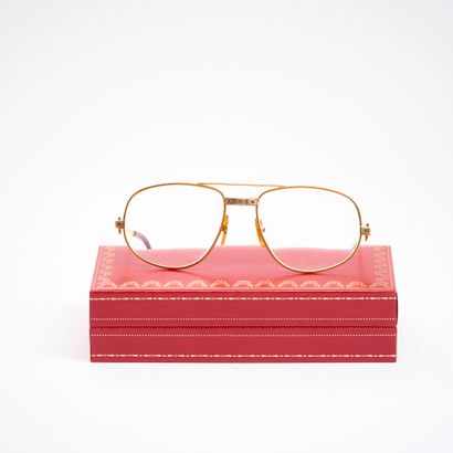 CARTIER. 
Paire de lunettes modèle 