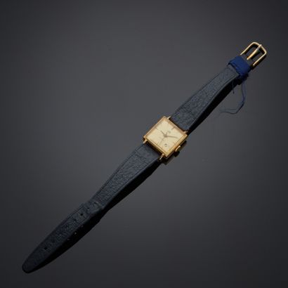 PHILIPPE.
Montre bracelet, boîtier carré...