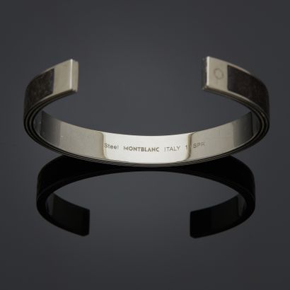 MONTBLANC
Bracelet jonc en acier, piqué d'une...
