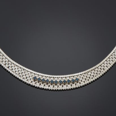 Collier en argent 835 millièmes, à maille...