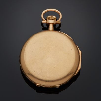 DOMINA.
Montre de poche en or rose 18k, cadran...