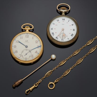 LIP. 
Montre de gousset en or jaune 18k,...