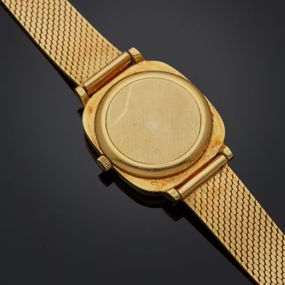 Montre bracelet en or jaune 18k, boîtier...