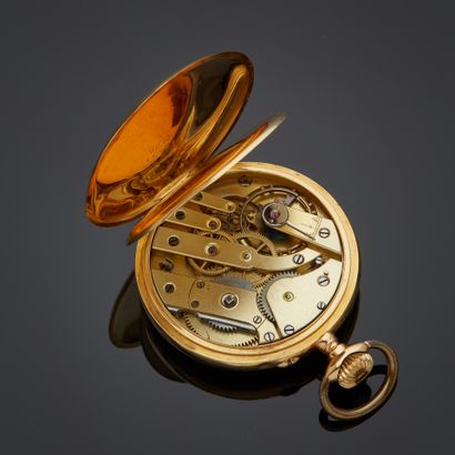 Montre à gousset en or jaune 18k, cadran...