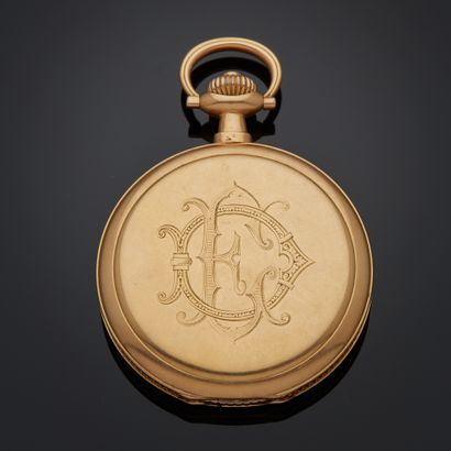 C. CLERC.
Montre de poche savonnette en or...