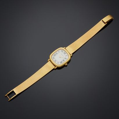 Montre bracelet en or jaune 18k, boîtier...