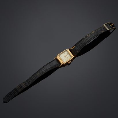 LANCO.
Montre bracelet en or jaune 18k, boîtier...