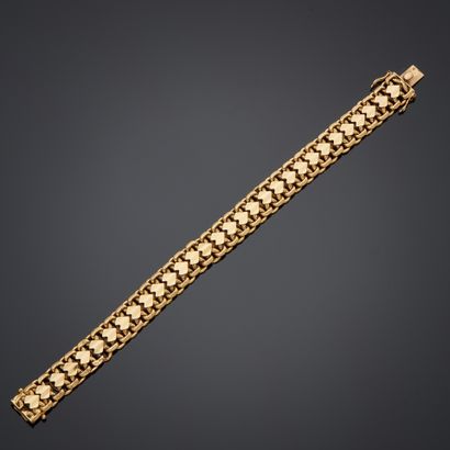 Bracelet souple en or jaune 18k, à maille...