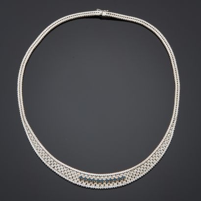 Collier en argent 835 millièmes, à maille...