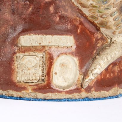 SEVRES France.
Coq en grès polychrome (ancienne...