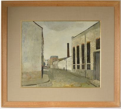 René GENIS (1922-2004).

La rue de l'usine.

Huile...