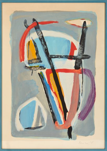 Bram VAN VELDE (1895-1981).
Abstraction dans...