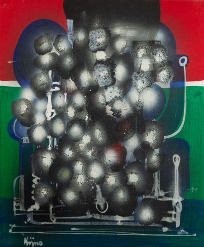 Ladislas KIJNO (1921-2012).
Composition abstraite...