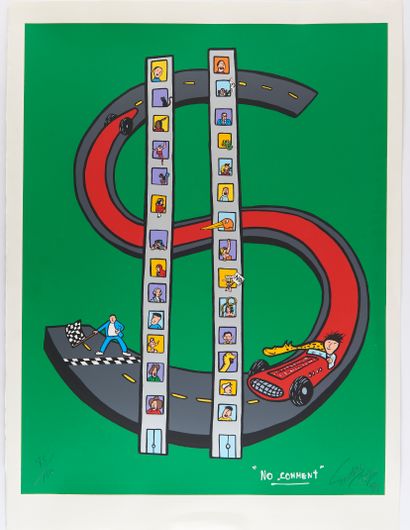 FRANCKY BOY (né en 1954). 
No Comment. 
Lithographie...