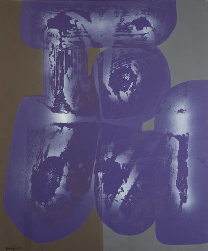 Ladislas KIJNO (1921-2012).
Composition abstraite...