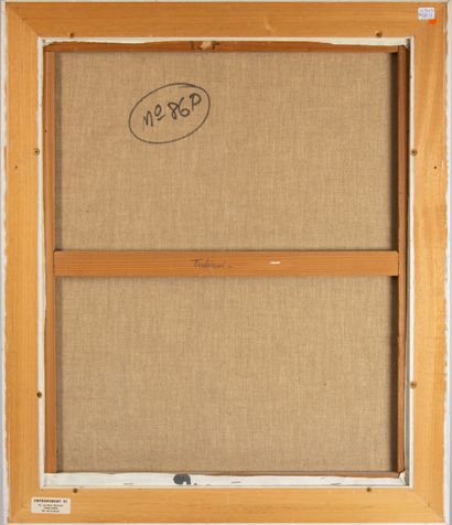Ladislas KIJNO (1921-2012).
Composition abstraite...