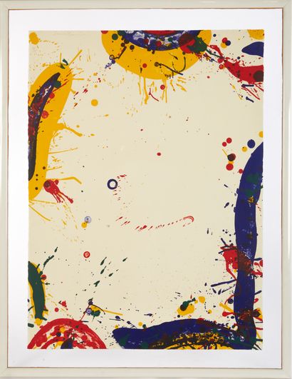Sam FRANCIS (1923-1994).
Abstraction jaune,...