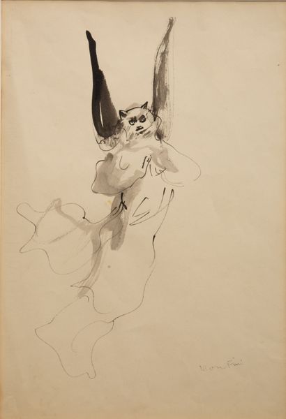 Leonor FINI (1908-1996).
Personnage ailé...