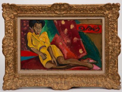 François DESNOYER (1894-1972). 
Femme à la...