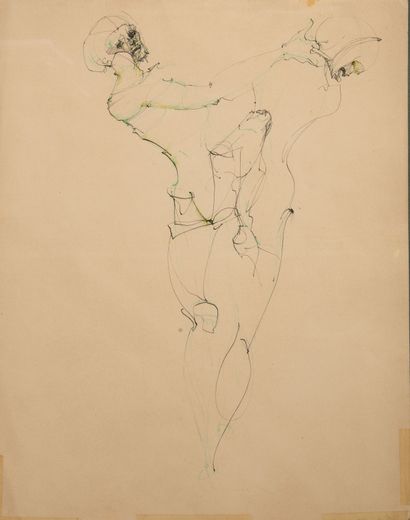 Leonor FINI (1908-1996).
Personnage ailé...