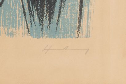 Hans HARTUNG (1904–1989).
Sans titre L36.
Lithographie...