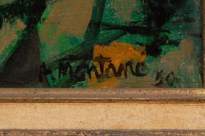 Roger MONTANE (1916-2002).
Le quai de déchargement....