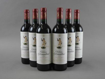 6 bouteilles CH. D'ARMAILHAC, 5° cru Pauillac...