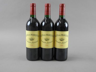 3 bouteilles CLOS DU MARQUIS, Saint-Julien...