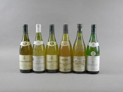 Ensemble de 6 bouteilles : 1 bouteille VOUGEOT...