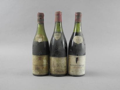 Ensemble de 3 bouteilles : 1 bouteille ALOXE-CORTON...
