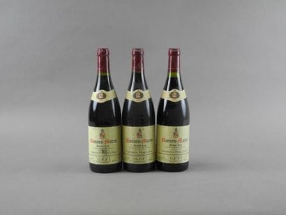 3 bouteilles BONNES-MARES, Grivelet P&F 1992...