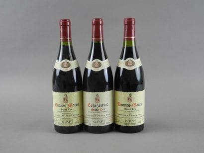 Ensemble de 3 bouteilles : 1 bouteille ECHEZEAUX,...