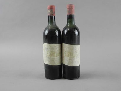 2 bouteilles CH. MARGAUX, 1° cru Margaux...