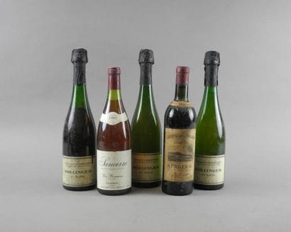 Ensemble de 5 bouteilles : 3 bouteilles COTEAUX...