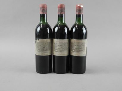 3 bouteilles CH. LAFITE-ROTHSCHILD, 1° cru...