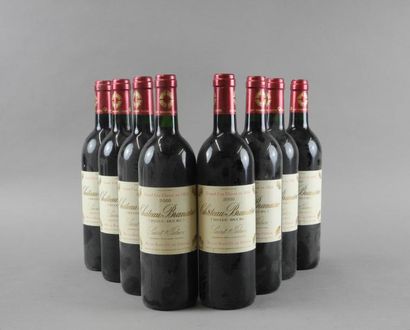 8 bouteilles CH. BRANAIRE-DUCRU, 4° cru Saint-Julien...